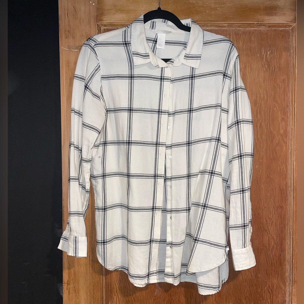White Button Down with Stripes